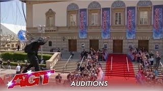 AGT Intro: Terry Crews Drops Into 'AGT' From The Sky! | America's Got Talent 2019