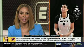 Federal Lawsuit By Los Angeles Sparks Dearica Hamby vs Las Vegas Aces Addressed On WNBA Countdown