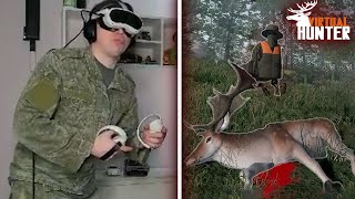 ПЬЯНЫЙ ГЛЕБ НА ОХОТЕ С ОДНОКЛАССНИКОМ (Virtual Hunter VR) | Sasavot