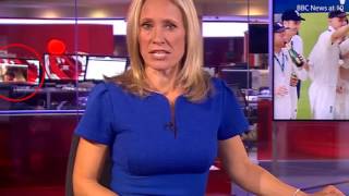 BBC accidentally shows woman breasts during News
