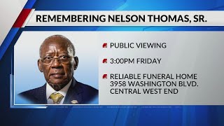 Public viewing of Nelson Thomas Sr. taking place Friday