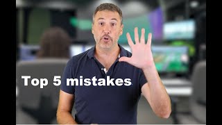 Top 5 mistakes Project Managers make