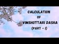 Class - 75 // Learn to CALCULATE VIMSHOTTARI DASHA // DASHA SEQUENCE