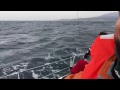 Navegando por la costa de Benidorm con olas de 2 metros y viento de 30 nudos