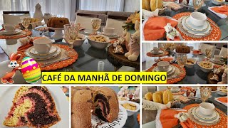 CAFÉ DA MANHÃ DE DOMINGO | PRIMEIRA MESINHA DE PASCOA DO ANO | BOLO NAPOLITANO | SIMONE SALDANHA