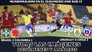 BRASIL 3 COLOMBIA 1, CHILE 2 URUGUAY 0. TODAS LAS IMÁGENES SUDAMERICANO SUB 17 EN MUNDOMALDINI