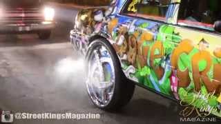 Crown Vic Burnout on DUB 30\