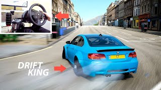 The Forza Horizon 4 Drift King! - Drifting BMW M3 w/Steering Wheel (+ Tune Settings)
