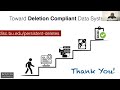 Deletion-Compliant Data systems - Subhadeep Sarkar - DiSC Lab