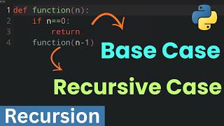 02 Recursion Explained: Base Case vs Recursive Case | Python Tutorial