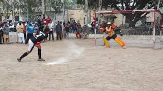 Dhudike v/s Sudhar hockey penalty stroke at Takhanwadh Hockey Tournament 2023