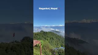 Nagarkot in Nepal 🇳🇵 is magical. The valley is filled with clouds!