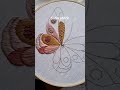 Satin stitch Butterfly embroidery #handmade #art #embroidery #handembroidery #stitch #needle