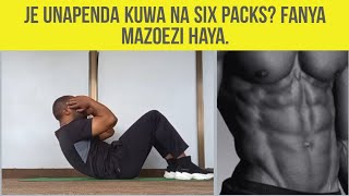 Mazoezi ya tumbo kwaajili ya 'six packs' /Abs workouts