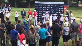 Womens Australian Golf Open Presentation at Grange Golf Club won by  Haru Nomura