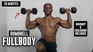 20 MINUTE FULL BODY DUMBBELL WORKOUT (NO REPETITION)