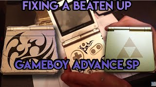 Restoring a Nintendo Gameboy Advance SP - Legend of Zelda New Housing