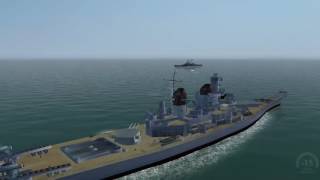 LSH3 DKM Bismarck Vs USS Iowa outcome #2