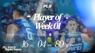 2024-25 Week1 單週最佳球員｜吳永盛｜臺北富邦勇士 #PLG #與我為伍