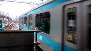 京浜東北線E233系快速蒲田行き東京駅到着＋発車