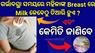 ପ୍ରେଗ୍ନେନ୍ସି ସମୟରେ ମହିଳାଙ୍କର Breast ରେ  Milk କେବେଠୁ ଆସେ|କୋଉ ମାସରେ ହୁଏ ଏବଂ ଆମେ କେମିତି ଜାଣିବା#pregnanc