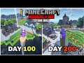 200 DAYS IN MINECRAFT HARDCORE BUT STONE ONLY