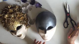 Como Hacer Una Mascara Veneciana Con Flores