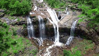 DODHANI Waterfall - DRONE Shots | How to reach Dodhani Waterfall | Panvel, Maharashtra