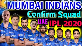 IPL 2020 in UAE | Mumbai Indians New Squad 2020 | IPL 2020 Mumbai Indians Players list | MI Squad