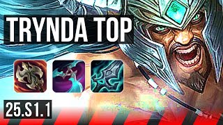 TRYNDAMERE vs OLAF (TOP) | 7 solo kills, 8/2/3 | KR Diamond | 25.S1.1