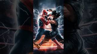 SPIDERMAN vs BLACK GOKU 💥 MMA Match 💥 #avengers #superhero #marvel #venom #spide