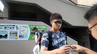 2019/8/27 ファイターズ谷口雄也選手のファンサービス