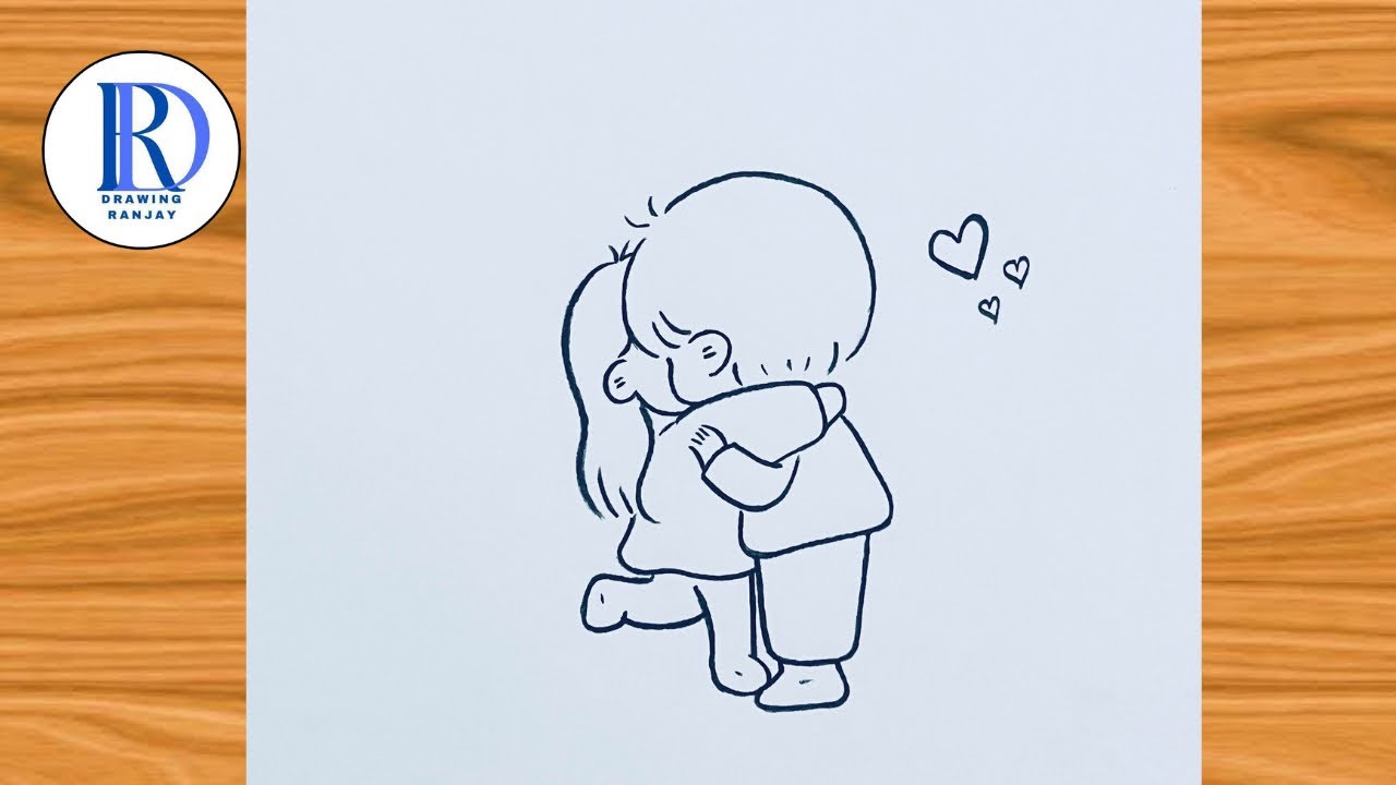 Cute Couple Drawings Simple Couple Doodle Png Transparent Images Free