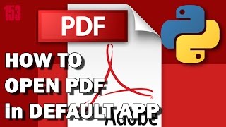 PYTHON How to open PDF file