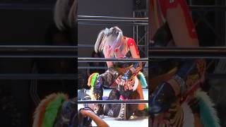 【女子プロレス】タイガー・クイーン(女性版タイガーマスク)のマスクを剥ごうとするダーク・ウナギ【ストロングスタイルプロレス】【第6回タイガーサポーターズマッチ】【玉川ボール】#shorts