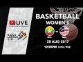 Basketball 🏀 Womens Myanmar 🇲🇲 vs 🇲🇾 Malaysia | 29th SEA Games 2017