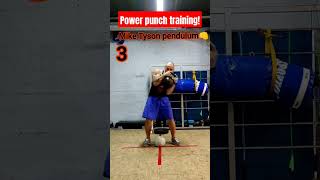 Mike Tyson pendulum. Power punch training. Boxing training.