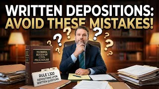 Florida Rule 1.320 — Depositions Upon Written Questions (Cheap Discovery, No Live Deponent)