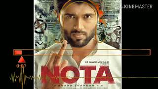 NOTA songs, #Vijay deverakonda #Notavijay devarakonda, nota movie, nota trailer