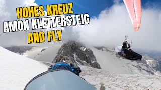 Hike, Climb and Fly Hohes Kreuz via Amon Klettersteig am Dachstein