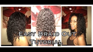 Braid Out Tutorial On Relaxed Hair