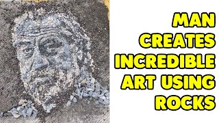 Talented Man Creates Incredible Art Using Rocks