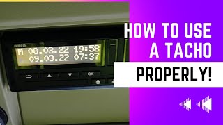 1 MINUTE TACHOGRAPH TUTORIAL! DONT MAKE MISTAKES! EASY WALKTHROUGH ट्रक चालक यू.के