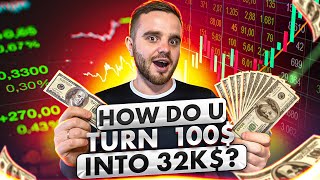 How to turn $100 into $32 000 using a Profitable Crypto trading Strategy