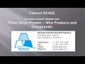 flame spray powder flame spray wire flame spray coating from reade