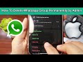 How to Delete WhatsApp Group Permanently as an Admin