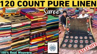 Pure Matka Silk Mark Certified / Resham Muslin / Pure Linen / Mercerised Cotton Saree Manufacturer