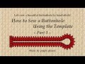 How to Sew a Buttonhole Using the Template  Part 1