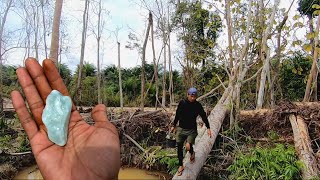 REZEKI BESAR DI MUSIM HUJAN - PANEN BATU GIOK AIR DI GALIAN BEKAS PERTAMBANGAN EMAS SUMATERA