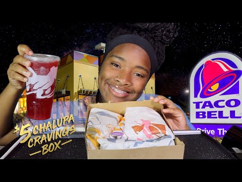 Taco Bell $5 Box Mukbang "Chalupa Craving" - YouTube